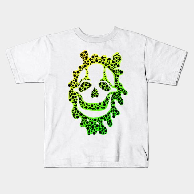 Toxic Skull (Yellow & Green) Kids T-Shirt by Not Meow Designs 